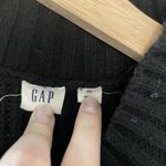 Gap black turtleneck sweater cutoff knit style women's size XS puffed sleeves Photo 3