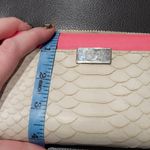 Diane Von Furstenberg  Embossed White Python Hot Pink Pop Continental Wallet Photo 10