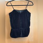 J.Crew  Elegant Black Velvet Women's Top. Size-2 Photo 1