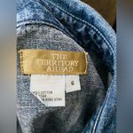 The Territory Ahead  Vintage Denim Gown/Dress. Filled button down. Photo 3