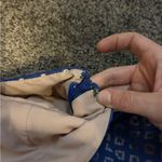 Stylestalker Blue Lani mini dress. Blue lace tan lined deep V spaghetti strap Photo 8