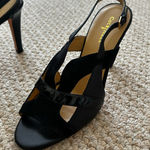 Cole Haan  Women Shoes McCarren Sandal Black Suede and Patent Leather Photo 0