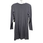 Venus  Plunging Embellished Jeweled Dress Long Sleeve Grey Size 4 New Photo 7