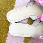 Draper James Piper Sandals Shoes Slides Gingham Criss Cross Picnic Pink Photo 3