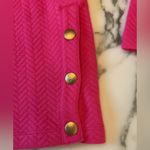 NWT J. Crew Factory Herringbone mockneck sweatshirt in soft fuchsia Sz XXS Pink Photo 8