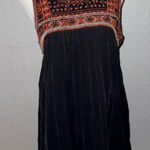 Free People  Aztec Bib Beaded Embroidered Dress Size Small Photo 0