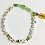 Friendship Bracelet Teardrops On My Guitar Debut w/ Charm White Photo 0