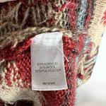 J Jill Sweater Southwestern Aztec Wool Cardigan Women Duster Boho Women’s Small Red Photo 5