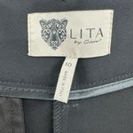 Lita by Ciara Revolve Trouser Shorts Pleated Style High Waist Black Size 10 Photo 9