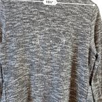 Maison Jules Mason Jules large, open front, gray and‎ white sweater Photo 4