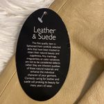 Newport News  Cream 100%  Leather Pants size 10 inseam 30/31” waist 30” Photo 6