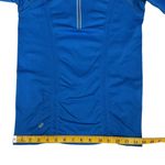 Athleta  1/4 Zip Track Running Shirt Pullover Sz M Bright Blue Long Sleeve Active Photo 7