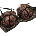 B.tempt'd b. tempt’d Lace Black Demi Cup Bra Size 34B Photo 0
