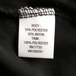 Converse Women's Black Long Sleeve Sheer Panel Scoop Neck Shirt Size M Photo 7