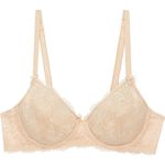 Savage X Fenty Floral Lace Unlined Bra in Honey Nude Size 36DD Photo 1