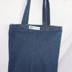 Funny Blue Denim with Lace Unlined Open Top Tote for Pet Lovers Photo 5
