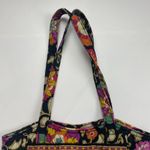 Vera Bradley Suzani Villager Tote Purse Quilted Bag Fabric Floral Black Cotton Photo 14