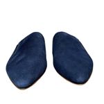 Jenni Kayne  Suede Mule Women's 5/35 Navy Blue Pointed Toe Flat Slide Shoe Photo 1