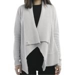 NFP Studio Women’s 4 L Taupe Gray Merino Wool Knit Convertible Sweater Cardigan Size L Photo 10