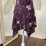 Charlotte Russe Early 2000's Purple Pink Handkerchief Asymmetric Mini Dress L Photo 2