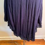 Angel Biba  Off Shoulder Blouse Navy Crochet Photo 2