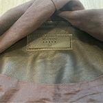 BLANK NYC Private Practice Jacket Mixed Media Draped Faux Leather Grey, Sz M Photo 13