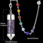 None New Silver Plated Aventurine Wish Bottle Healing Chakra Photo 2