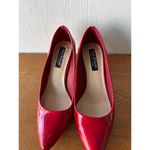 Isaac Mizrahi Women’s Patent Red pointe toe heels Sz talle 7.5 sku 2760 Photo 8