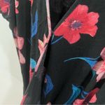 Market & Spruce black floral romper with pockets size medium Photo 4