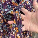 Anthropologie EUC  Maeve Beloved Dress Purple Floral Size Medium Retail $148.00 Photo 6