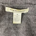 Avellini 100% Wool Gray Buckle Waist Long Sleeve Sweater M Size M Photo 4