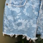 Levi's 501 Button Fly Shorts Size 27 with Distressing and Flower Print Photo 2