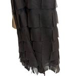 JS Collections  Black Pencil Skirt with tiered “flapper-style” fringe size 14 Photo 1