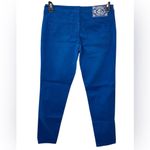 Fiorucci NWT  Royal Cobalt Blue Cotton Low Rise Skinny‎ Pants Trousers Size 31 Photo 1