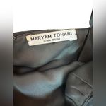 Maryam Torabi custom black maxi dress formal gown in soft fabric. E48 Blue Size 6 Photo 12