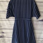 Charlotte Russe Navy Striped Button Dress Photo 1