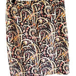 J.Crew  Black and Cream Paisley Skirt women’s size 8 Photo 0