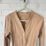 Aerie  Road Trip Long Sleeve Henley Ribbed Shirt Size M Photo 3