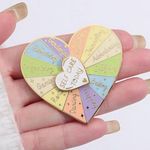 Self Care Enamel Heart Pin Gold Photo 0