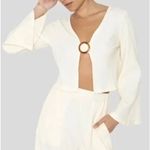 NWT Callahan Knitwear Vera Top in Creme Brown Size XS Photo 3