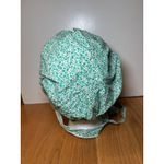 Pennsylvania Dutch Bonnet Hat Womens XL Green Christmas Holly Cotton Ruffle Trim Photo 2