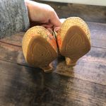 Born Shoes Born Platform Wedge Floral Sandals White Leather Upper Size 6 Photo 9