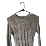 Hollister  Y2k Size‎ Medium Gray Cable Knit Long Sleeve Babydoll Sweater Dress Photo 1