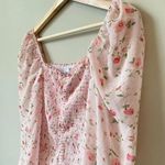 Princess Polly  Women's US 4 Wild Flowers Balloon Sleeves Shirred Mini Dress Pink Photo 9