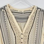 Anthropologie Floreat Perrie dress 14 peasant crochet lace V neck mini boho Black Photo 4