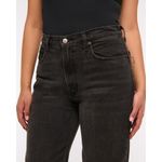 Abercrombie & Fitch High Rise 90s Relaxed Jean Size 10S Faded Black Raw Hem Photo 8