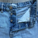 ZARA  Button Fly High Waist Denim Shorts Size 4 Photo 2