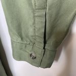 Merona  Army Green Shirt Dress Sz Medium  Button Front Photo 9