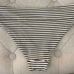 H&M Mid Rise High Leg Striped Bikini Bottom Cheeky Photo 1