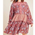 Anthropologie Maeve X  Esther Floral Tiered Patchwork Dress Photo 7
